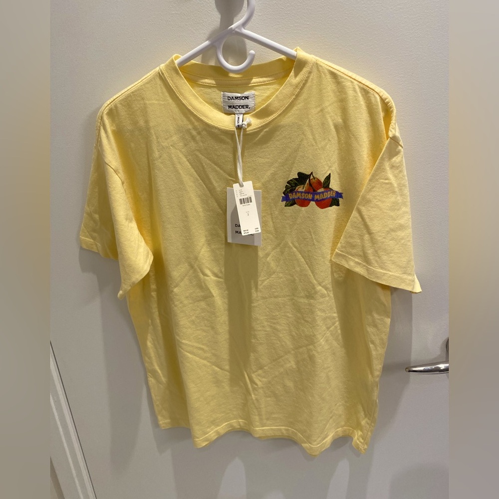 Anthropologie x Damson Madder, Fruits D’ete Oversized Graphic Tee, NWT, size 2.